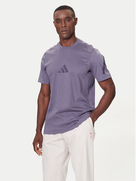 adidas adidas T-Shirt Z.N.E. JW4740 Fioletowy Regular Fit