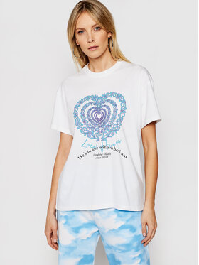 Local Heroes Local Heroes T-särk Infinity Love SS21T0012 Valge Relaxed Fit