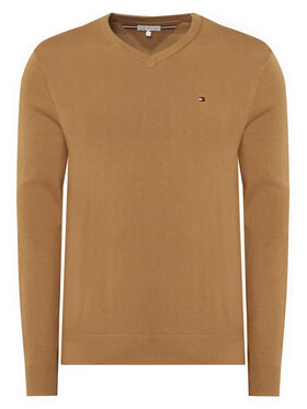 Tommy Hilfiger Tommy Hilfiger Svetr Essential MW0MW14745 Tmavě béžová Regular Fit