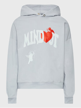Mindout Mindout Jopa Unisex Heart Siva Oversize
