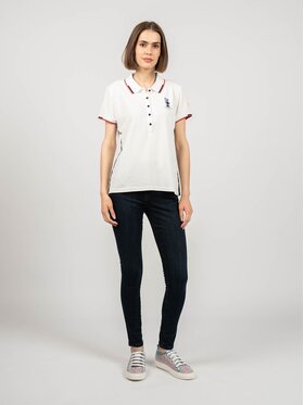 North Sails North Sails Polo 45 2502 000 | Auroa Polo S/S Biały Regular Fit