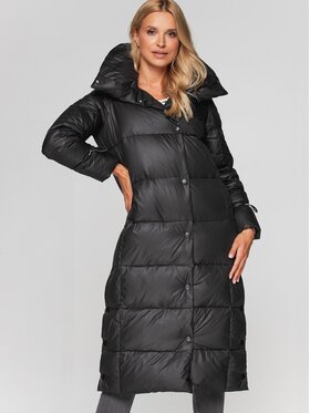 Perso Perso Kurtka damska BLH211001FX Czarny Regular Fit