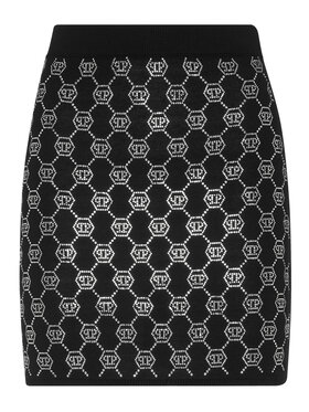 PHILIPP PLEIN PHILIPP PLEIN Gonna 11549 Nero Fitted Fit