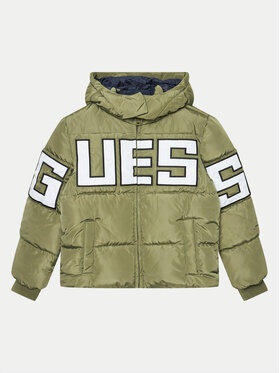 Guess Guess Geacă din puf L4BL04 WB240 Verde Regular Fit