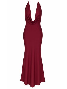 MAI MAI Sukienka koktajlowa VANESSA Bordowy Feminine Fit