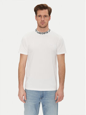 Lacoste Lacoste Tricou TH9582 Alb Regular Fit