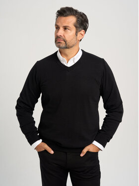 Willsoor Willsoor Sweter 71405 Czarny Regular Fit