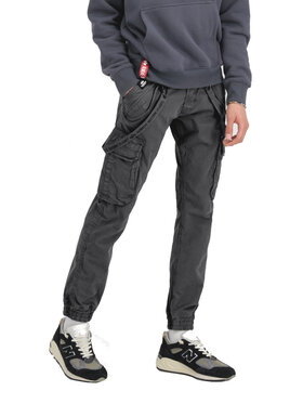 Alpha Industries Alpha Industries Bavlnené nohavice AI.128202-684-32 Sivá Slim Fit