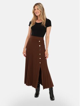 L’AF L’AF Spódnica maxi Aura Brązowy Regular Fit