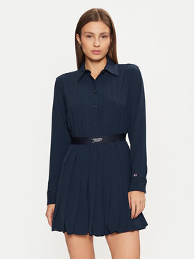 Tommy Jeans Tommy Jeans Сукня-сорочка DW0DW19474 Cиній Regular Fit