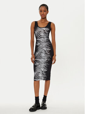 Versace Jeans Couture Versace Jeans Couture Kleid für den Alltag 78HAO9P6 Schwarz Slim Fit