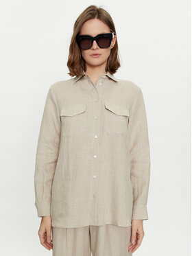 Marella Marella Camicia Alcide 2413111142 Écru Regular Fit