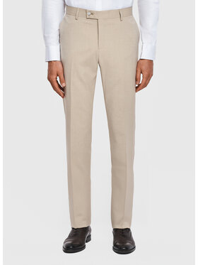 Pako Lorente Pako Lorente Spodnie garniturowe P26SF-6G-006 Beżowy Slim Fit