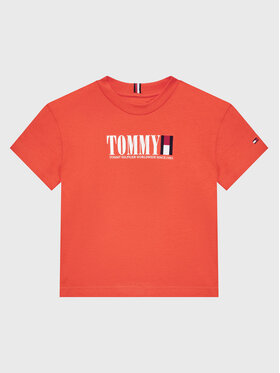 Tommy Hilfiger Tommy Hilfiger Marškinėliai KB0KB07788 D Oranžinė Regular Fit