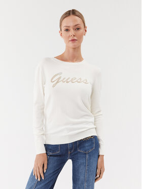 Guess Guess Πουλόβερ W3BR22 Z2NQ2 Εκρού Regular Fit