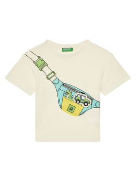 United Colors Of Benetton United Colors Of Benetton Футболка 3I1XG10J6 Бежевий Regular Fit