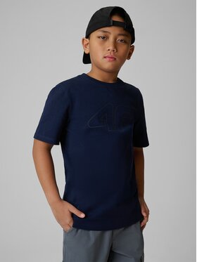 4F 4F T-shirt 4FJRSS26TTSHM3599-31S Blu scuro Regular Fit