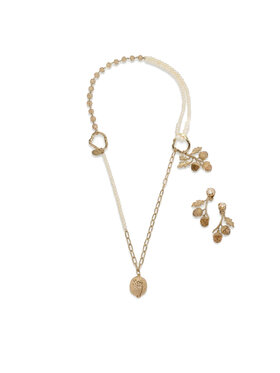 Weekend Max Mara Weekend Max Mara Komplet ogrlica in uhani 2615751104650 Zlata