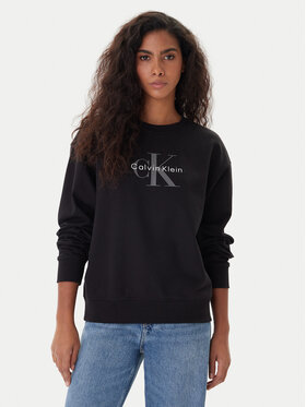 Calvin Klein Jeans Calvin Klein Jeans Mikina Monologo LV047B234G Černá Regular Fit
