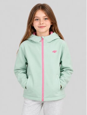 4F 4F Kurtka przejściowa 4FJWAW26TSOFF601 Zielony Active Fit