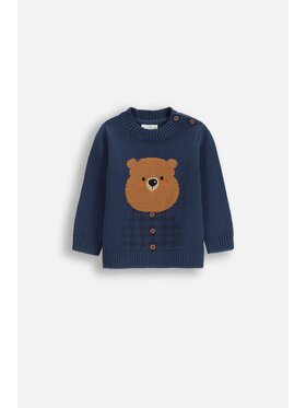 Coccodrillo Coccodrillo Sweter ZC5172101FBN-015 Granatowy Regular Fit