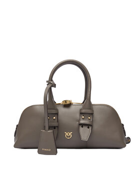 PINKO PINKO Kabelka Bowling Bag Baguette AI 25-26 PLTT 105334 A0QO Sivá