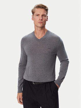 BOSS BOSS Megztinis H-Melba-L 50571907 Pilka Regular Fit