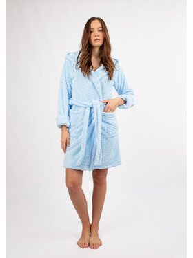 DKaren Lingerie DKaren Lingerie Szlafrok Diana Krótka Błękitny