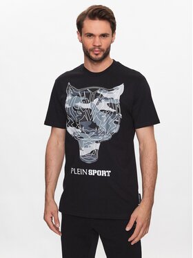 Plein Sport Plein Sport T-Shirt Tiger PACC MTK6328 SJY001N Czarny Regular Fit
