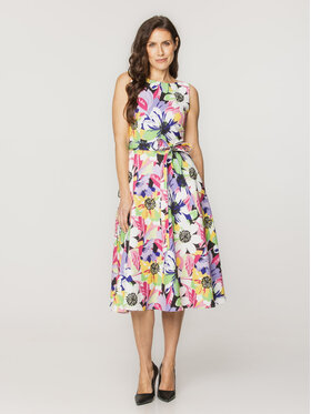 Willsoor Willsoor Sukienka codzienna 67761 Kolorowy Flared Fit