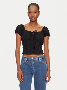 Guess Guess Palaidinė W5GP13 KCVA1 Juoda Slim Fit