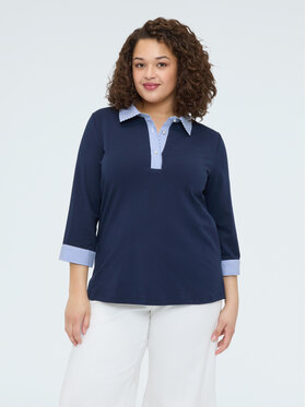 Fiorella Rubino Fiorella Rubino Bluzka G04UL008931N0Z4 Niebieski A-Line Fit