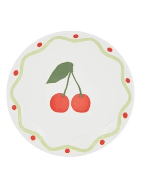 MIAhome MIAhome Komplet talerzy 6 szt. porcelanowych deserowych Cherry Biały