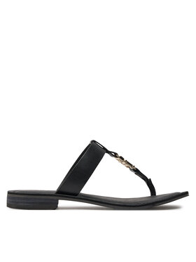 Tommy Hilfiger Tommy Hilfiger Šlepetės per pirštą Th Elevated Sandal FW0FW07174 Juoda