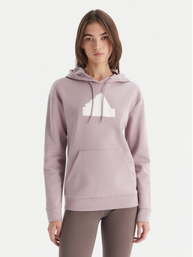 adidas adidas Mikina Future Icons Badge of Sport IS3641 Fialová Regular Fit