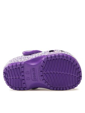 Crocs Natikače Crocs Classic Glitter Kids Clog T 206992 Ljubičasta