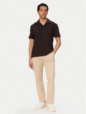 Lacoste Lacoste Polo majica DH1969 Temno rjava Classic Fit