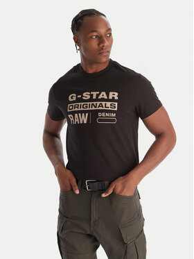 G-Star Raw G-Star Raw Тишърт Originals D25969-C506 1214 Черен Regular Fit