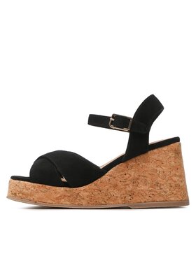 Castañer Espadrile Thea Cork/007 023073-100 Črna