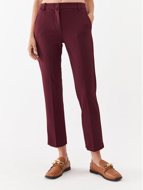 Marella Marella Bavlnené nohavice Raphael 2337860337200 Bordová Regular Fit