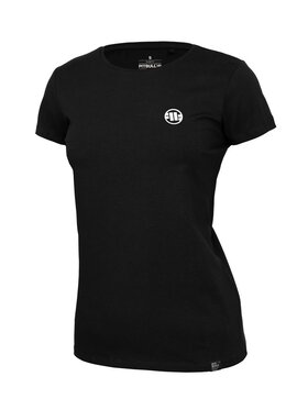 PITBULL PITBULL T-Shirt Koszulka damska Slim Fit Small Logo M Czarny Regular Fit