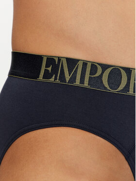 Emporio Armani Underwear Set Od 3 Para Muških Slip Gaća 111734 4F726 64135 Tamnoplava