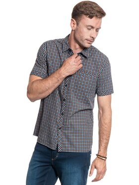 Mustang Mustang Camicia COLLIN BASIC CHECK Nero Regular Fit