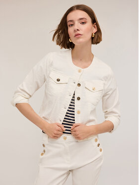 Motivi Motivi Giacca outdoor R707Q001017N011 Bianco Regular Fit