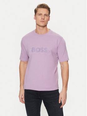 BOSS BOSS Тишърт 50531271 Виолетов Regular Fit