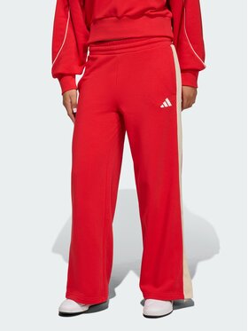 adidas adidas Spodnie materiałowe 159118 Czerwony Regular Fit