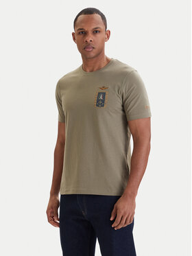 Aeronautica Militare Aeronautica Militare T-Shirt 261TS2534UJ00641 Zielony Regular Fit