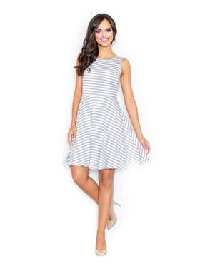 FIGL FIGL Sukienka M295 Szary Regular Fit
