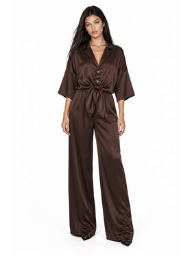 Agatha Studio Agatha Studio Komplet bluzka i spodnie A26ZS-KC-K03 Brązowy Regular Fit