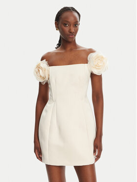 Elisabetta Franchi Elisabetta Franchi Rochie cocktail AB-T51-52E2-V460 Écru Regular Fit